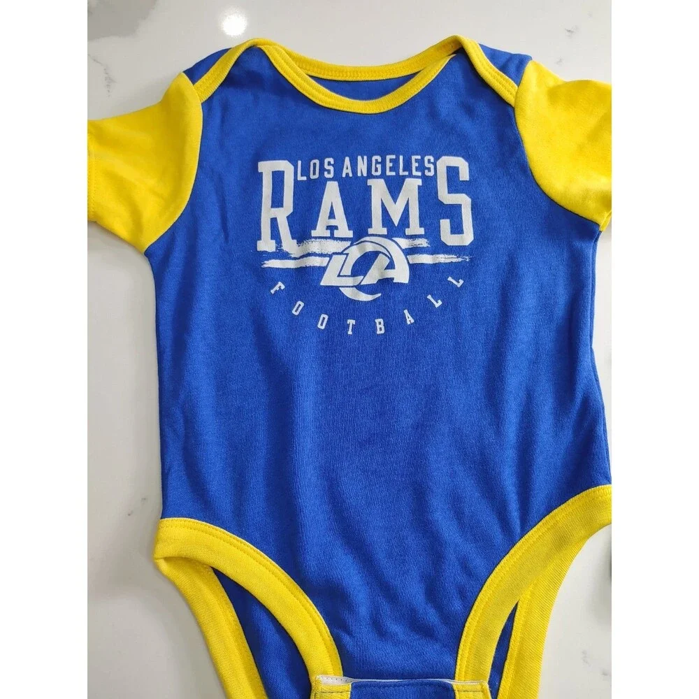 NFL Los Angeles RAMS - Football - 3 Piece Shirt Set - Infant 12-months New-002